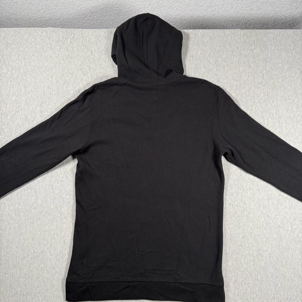RVCA Waffle Knit Hoodie | Size M | Black Pullover Henley - Picture 7 of 7